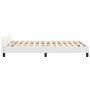 White synthetic leather headboard bed frame 120x200 cm by vidaXL, Beds and slatted bases - Ref: Foro24-347490, Price: 106,02 ...