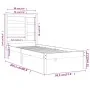 Bettgestell aus massivem Kiefernholz, 90 x 200 cm von vidaXL, Betten und Lattenroste - Ref: Foro24-3105780, Preis: 82,15 €, R...