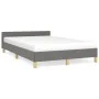 Bed frame with headboard in dark gray fabric 120x200 cm by vidaXL, Beds and slatted bases - Ref: Foro24-347400, Price: 106,00...