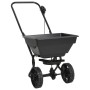 Carrito de mano esparcidor de sal PVC y acero 92x46x70 cm 15 L