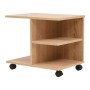 Shelf with wheel 50x35x42 cm oak color by vidaXL, Bookcases and shelves - Ref: Foro24-245723, Price: 53,97 €, Discount: %