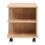 Shelf with wheel 50x35x42 cm oak color by vidaXL, Bookcases and shelves - Ref: Foro24-245723, Price: 53,97 €, Discount: %
