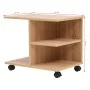 Shelf with wheel 50x35x42 cm oak color by vidaXL, Bookcases and shelves - Ref: Foro24-245723, Price: 52,91 €, Discount: %