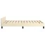 Bed frame with headboard cream synthetic leather 120x200cm by vidaXL, Beds and slatted bases - Ref: Foro24-347491, Price: 108...