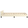 Estructura de cama con cabecero cuero sintético crema 120x200cm de vidaXL, Camas y somieres - Ref: Foro24-347491, Precio: 109...