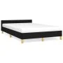 Estructura de cama con cabecero de tela negro 120x200 cm de vidaXL, Camas y somieres - Ref: Foro24-347401, Precio: 130,62 €, ...