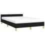 Estructura de cama con cabecero de tela negro 120x200 cm de vidaXL, Camas y somieres - Ref: Foro24-347401, Precio: 130,62 €, ...
