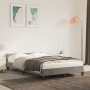 Light gray velvet bed frame with headboard 120x200cm by vidaXL, Beds and slatted bases - Ref: Foro24-347561, Price: 115,24 €,...