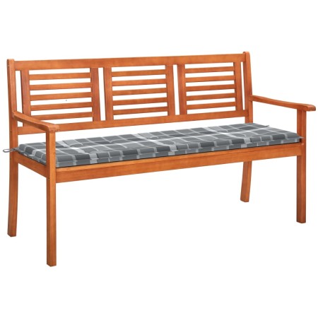 3-Sitzer-Gartenbank aus massivem Eukalyptusholz und Kissen 150 cm von vidaXL, Gartenbänke - Ref: Foro24-3061010, Preis: 200,0...