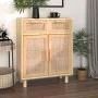Aparador marrón madera pino maciza y ratán natural 60x30x75 cm de vidaXL, Aparadores - Ref: Foro24-345638, Precio: 141,38 €, ...