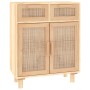 Aparador marrón madera pino maciza y ratán natural 60x30x75 cm de vidaXL, Aparadores - Ref: Foro24-345638, Precio: 138,61 €, ...