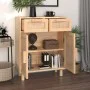 Aparador marrón madera pino maciza y ratán natural 60x30x75 cm de vidaXL, Aparadores - Ref: Foro24-345638, Precio: 141,38 €, ...