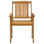Garden chairs with cushions, 4 units, solid acacia wood. by vidaXL, Garden chairs - Ref: Foro24-3061172, Price: 315,17 €, Dis...