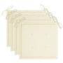 Sillas de jardín con cojines 4 unidades madera maciza de acacia de vidaXL, Sillas de jardín - Ref: Foro24-3061172, Precio: 32...