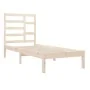 Solid wood bed frame 100x200 cm by vidaXL, Beds and slatted bases - Ref: Foro24-3105785, Price: 86,24 €, Discount: %