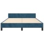 Dark blue velvet bed frame with headboard 140x190 cm by vidaXL, Beds and slatted bases - Ref: Foro24-347571, Price: 116,83 €,...