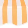 Manual retractable awning 200 cm orange and white striped by vidaXL, Awnings - Ref: Foro24-43232, Price: 83,64 €, Discount: %