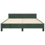 Dark green velvet bed frame with headboard 140x190 cm by vidaXL, Beds and slatted bases - Ref: Foro24-347570, Price: 115,07 €...