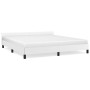 White synthetic leather headboard bed frame 160x200 cm by vidaXL, Beds and slatted bases - Ref: Foro24-347508, Price: 134,50 ...