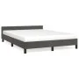 Dark gray velvet bed frame with headboard 140x190 cm by vidaXL, Beds and slatted bases - Ref: Foro24-347568, Price: 115,87 €,...