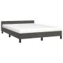 Dark gray velvet bed frame with headboard 140x190 cm by vidaXL, Beds and slatted bases - Ref: Foro24-347568, Price: 115,87 €,...