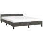 Dunkelgrauer Samtbettrahmen mit Kopfteil 140x190 cm von vidaXL, Betten und Lattenroste - Ref: Foro24-347568, Preis: 117,93 €,...