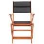 Sillas plegables jardín 2 uds madera eucalipto textilene negro de vidaXL, Sillas de jardín - Ref: Foro24-48692, Precio: 156,21 €