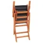 Sillas plegables jardín 2 uds madera eucalipto textilene negro de vidaXL, Sillas de jardín - Ref: Foro24-48692, Precio: 153,1...