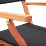 Sillas plegables jardín 2 uds madera eucalipto textilene negro de vidaXL, Sillas de jardín - Ref: Foro24-48692, Precio: 156,21 €