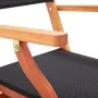 Sillas plegables jardín 2 uds madera eucalipto textilene negro de vidaXL, Sillas de jardín - Ref: Foro24-48692, Precio: 153,1...