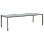 Garten-Essgruppe 11-teilig und graue synthetische Rattankissen von vidaXL, Gartensets - Ref: Foro24-43957, Preis: 942,32 €, R...