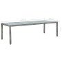 Garten-Essgruppe 11-teilig und graue synthetische Rattankissen von vidaXL, Gartensets - Ref: Foro24-43957, Preis: 942,32 €, R...