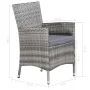 Garden dining set 11 pieces and gray synthetic rattan cushions by vidaXL, Garden sets - Ref: Foro24-43957, Price: 925,59 €, D...