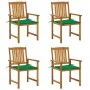 Garden chairs with cushions 4 units solid acacia wood by vidaXL, Garden chairs - Ref: Foro24-3061178, Price: 304,45 €, Discou...
