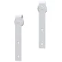 Beschlagsatz für Schiebetüren aus weißem Stahl, 183 cm von vidaXL, Türrahmen - Ref: Foro24-151707, Preis: 63,75 €, Rabatt: %