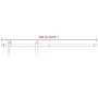 Beschlagsatz für Schiebetüren aus weißem Stahl, 183 cm von vidaXL, Türrahmen - Ref: Foro24-151707, Preis: 63,75 €, Rabatt: %