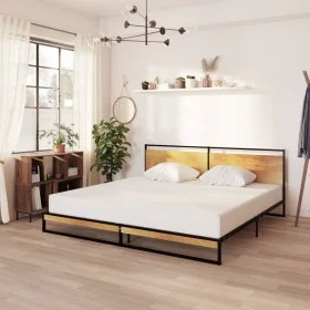 Metal bed frame 200x200 cm by vidaXL, Beds and slatted bases - Ref: Foro24-324868, Price: 165,35 €, Discount: %