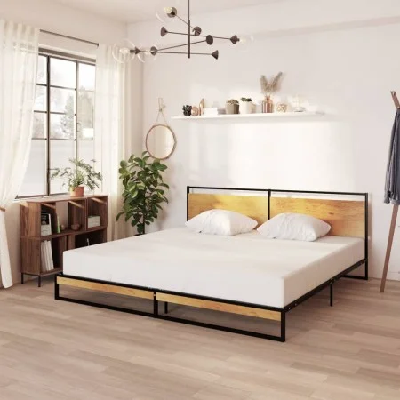 Metal bed frame 200x200 cm by vidaXL, Beds and slatted bases - Ref: Foro24-324868, Price: 165,15 €, Discount: %