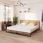 Estructura de cama de metal 200x200 cm de vidaXL, Camas y somieres - Ref: Foro24-324868, Precio: 159,27 €, Descuento: %