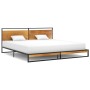 Estructura de cama de metal 200x200 cm de vidaXL, Camas y somieres - Ref: Foro24-324868, Precio: 159,27 €, Descuento: %