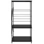 Schwarzer Mikrowellenschrank aus Holzwerkstoff, 60 x 39,6 x 79,5 cm von vidaXL, Behälter für Küchenutensilien - Ref: Foro24-2...