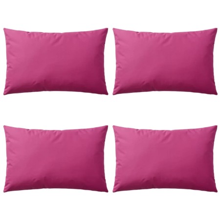Cojines para exteriores 60x40 cm rosa 4 unidades de vidaXL, Cojines - Ref: Foro24-132297, Precio: 78,59 €, Descuento: %