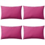 Cojines para exteriores 60x40 cm rosa 4 unidades de vidaXL, Cojines - Ref: Foro24-132297, Precio: 78,59 €, Descuento: %
