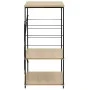 Mikrowellenschrank Holzwerkstoff Eiche schwarz 60x39,6x79,5cm von vidaXL, Behälter für Küchenutensilien - Ref: Foro24-288235,...