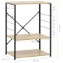 Mikrowellenschrank Holzwerkstoff Eiche schwarz 60x39,6x79,5cm von vidaXL, Behälter für Küchenutensilien - Ref: Foro24-288235,...