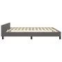 Bed frame with headboard gray synthetic leather 160x200cm by vidaXL, Beds and slatted bases - Ref: Foro24-347511, Price: 125,...