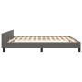 Estructura de cama con cabecero cuero sintético gris 160x200cm de vidaXL, Camas y somieres - Ref: Foro24-347511, Precio: 126,...