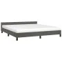 Bettgestell mit dunkelgrauem Samtkopfteil 160x200 cm von vidaXL, Betten und Lattenroste - Ref: Foro24-347580, Preis: 112,24 €...