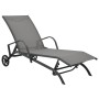 2 units of sun loungers with table, made of textilene and steel. by vidaXL, Loungers - Ref: Foro24-47846, Price: 203,79 €, Di...