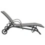 2 units of sun loungers with table, made of textilene and steel. by vidaXL, Loungers - Ref: Foro24-47846, Price: 214,99 €, Di...